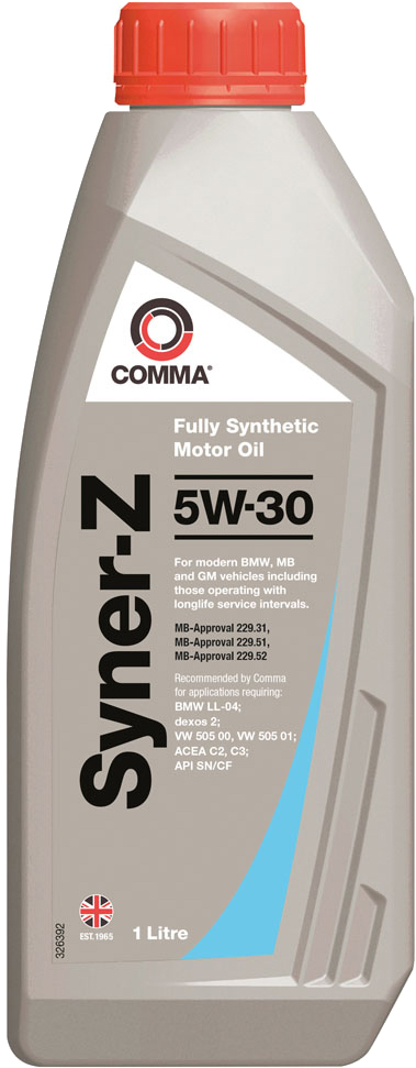 Олива моторна COMMA SYNER-Z 5W-30 1 л (SYZ1L)